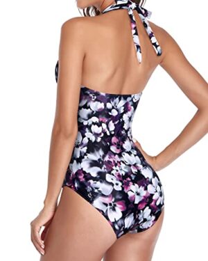 🌸Monokini con control de abdomen halter MOD:T1-G1028 - Imagen 2