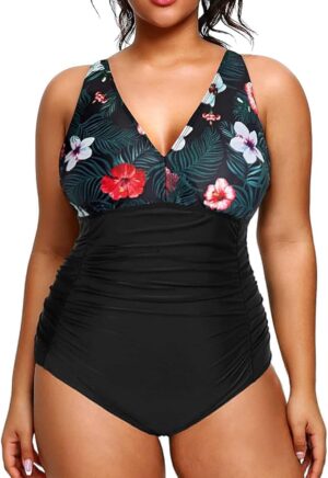 🌸Monokini con control de abdomen MOD:G1040