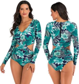 🌸Manga larga monokini ahuecado lateral MOD:G1050 - Imagen 4