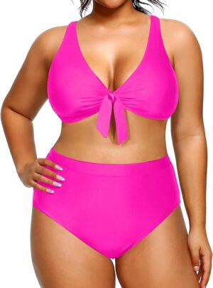 🌸Bikini tiro alto anudado MOD:G1068 - Imagen 3