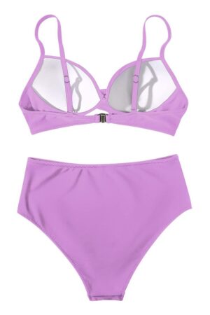 🌸Bikini tiro alto con control de abdomen criss cross MOD:G962 - Imagen 5