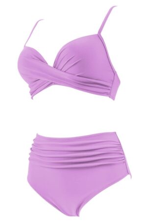 🌸Bikini tiro alto con control de abdomen criss cross MOD:G962 - Imagen 6