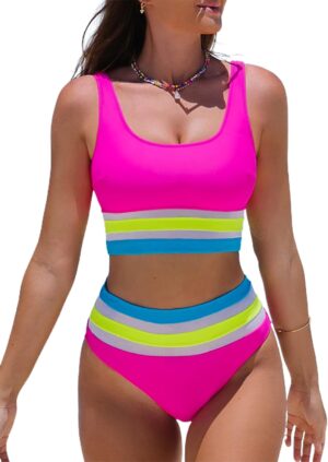 🌸Bikini tiro alto con transparencia MOD:G963 - Imagen 4