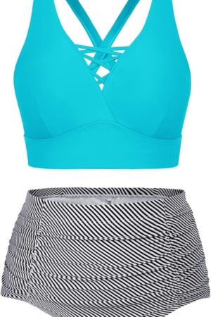 🌸Bikini tiro alto con control de abdomen MOD:G964