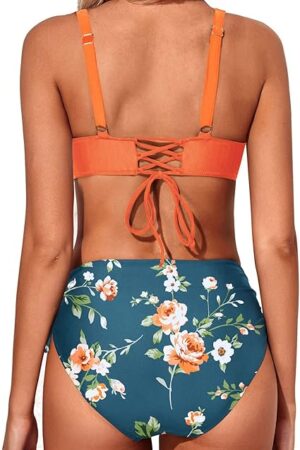 🌸Bikini tiro alto con control de abdomen MOD:G967