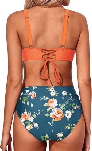 🌸Bikini tiro alto con control de abdomen MOD:G967 - Imagen 2