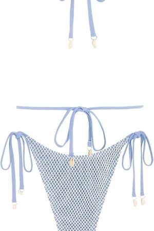 🌸Bikini halter texturizado MOD:M918