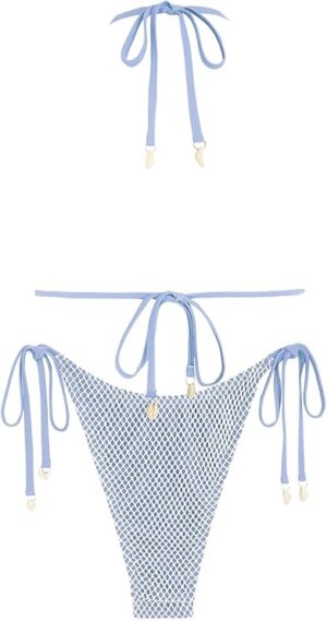 🌸Bikini halter texturizado MOD:M918 - Imagen 2