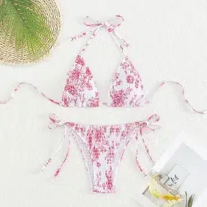 🌸Bikini halter drapeado MOD:M928