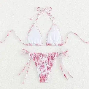 🌸Bikini halter drapeado MOD:M928 - Imagen 2