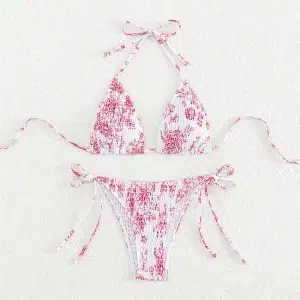 🌸Bikini halter drapeado MOD:M928 - Imagen 5