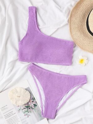 🌸Bikini un hombro texturizado MOD:M935 - Imagen 3