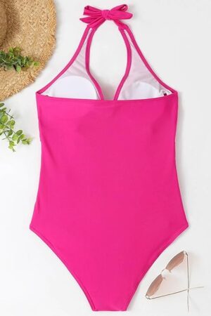 🌸Monokini con control de abdomen halter MOD:FP-M984