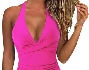 🌸Monokini con control de abdomen halter MOD:FP-M984 - Imagen 4