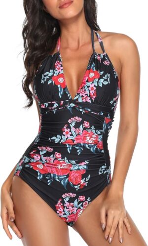 🌸Monokini con control de abdomen halter MOD:FP-M987 - Imagen 3