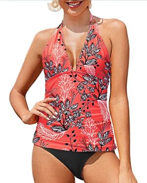 🌸Tankini bottom con control abdomen halter MOD:TR-M995 - Imagen 3