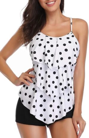 🌸Tankini Short con volantes MOD:G1094 - Imagen 4