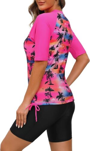 🌸Tankini Short manga corta UPF 50+ MOD:G1098 - Imagen 2