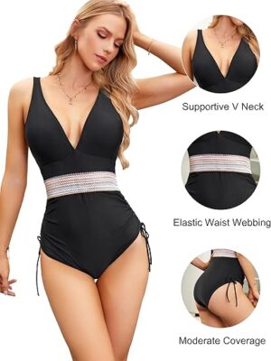 🌸Monokini con control de abdomen MOD:G1100 - Imagen 8