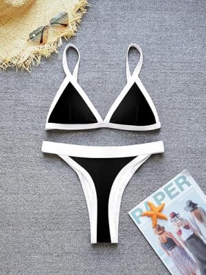 🌸Bikini brasileño acanalado  MOD:1085 - Imagen 5