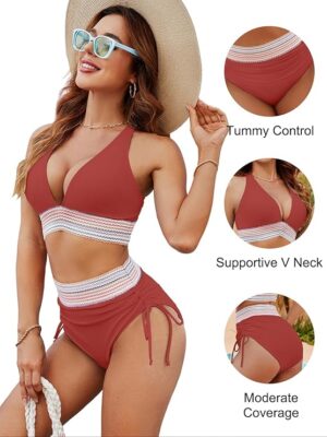🌸Bikini tiro alto con control de abdomen MOD:M1015 - Imagen 4